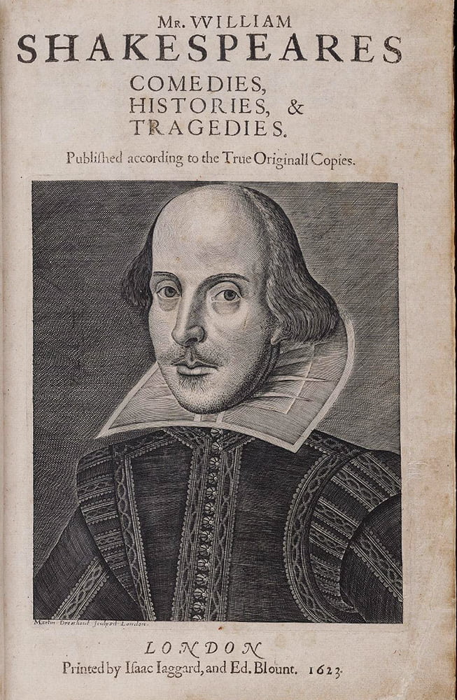 First Folio, William Shakespeare