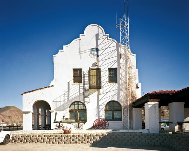 Caliente Branch Library in former Union Pacific railroad station, Caliente, Nevada