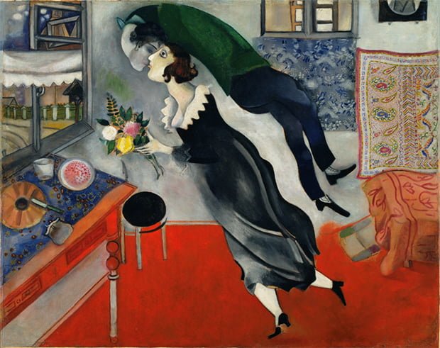 O Aniversário (1915), de Marc Chagall 