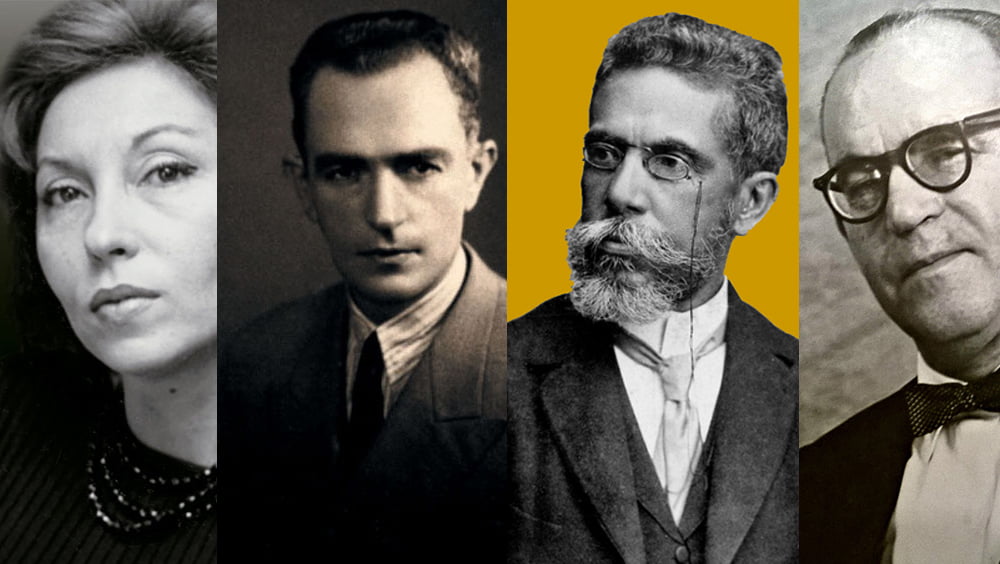 Clarice Lispector, Graciliano Ramos, Machado de Assis e Guimarães Rosa