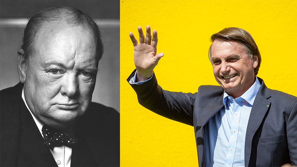 Winston Churchill e Jair Bolsonaro