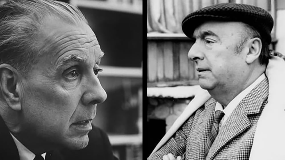Jorge Luis Borges e Pablo Neruda
