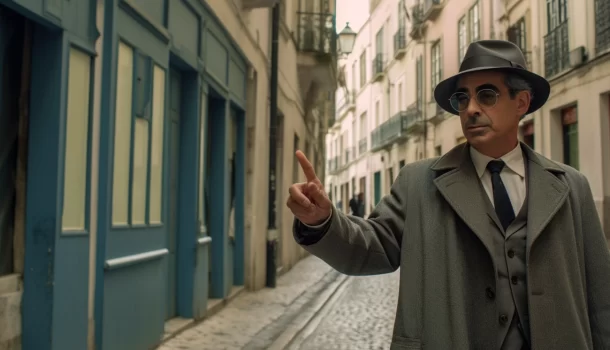 Viaje no tempo com Fernando Pessoa. Explore Lisboa pelos olhos e palavras do icônico poeta