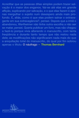 O Naufrago de Thomas Bernhard copiar