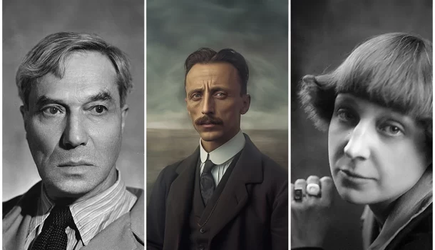 As cartas trocadas entre os poetas Rilke, Marina Tsvietáieva e Boris Pasternak