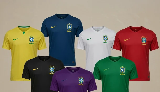 Do amarelo da glória ao vermelho da controvérsia: as 7 cores já utilizadas pela Seleção Brasileira de Futebol