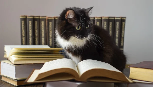 5 livros que provam que os gatos são secretamente gênios do mal