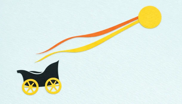 As rédeas do carro solar