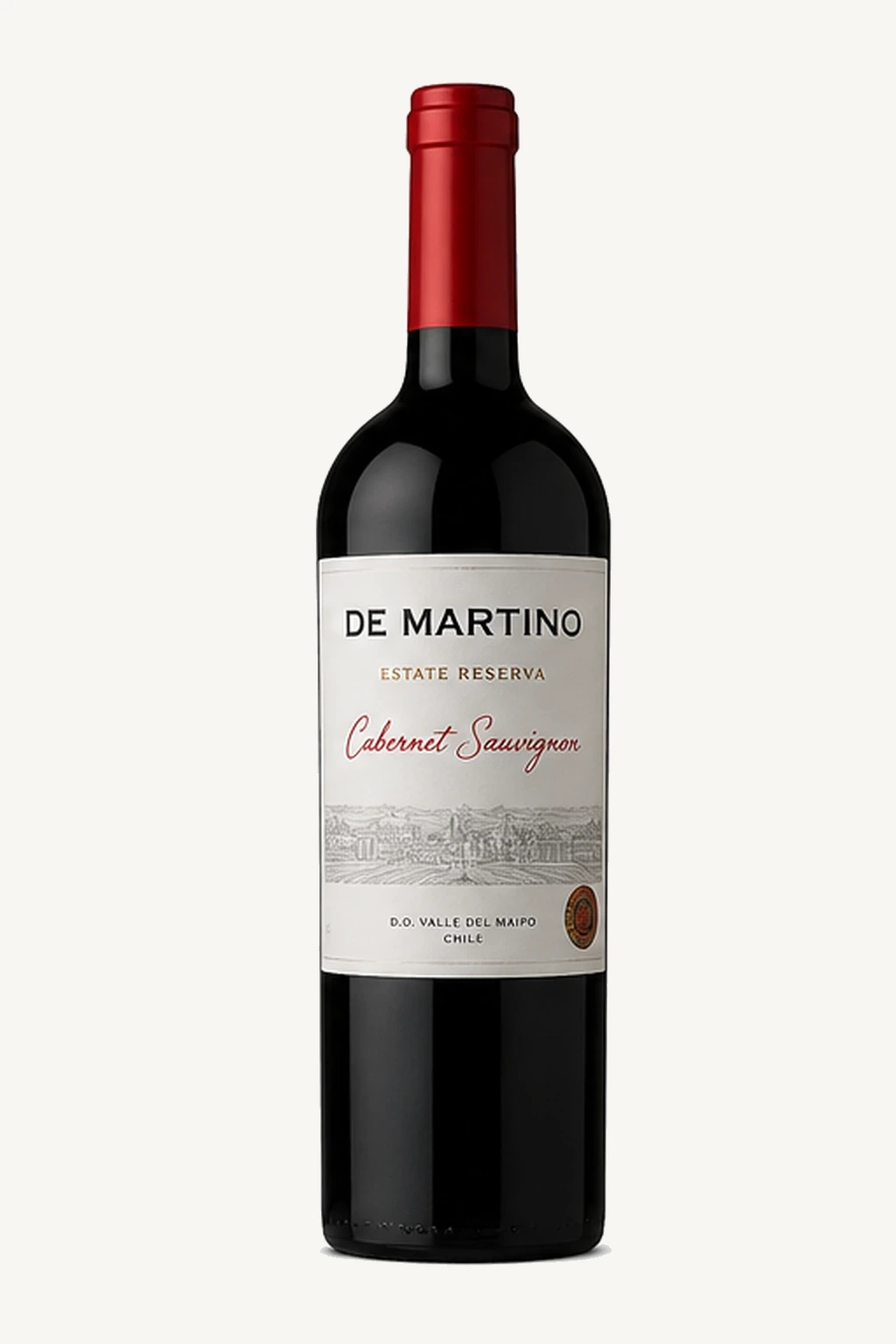 Garrafa do vinho De Martino Estate Reserva Cabernet Sauvignon