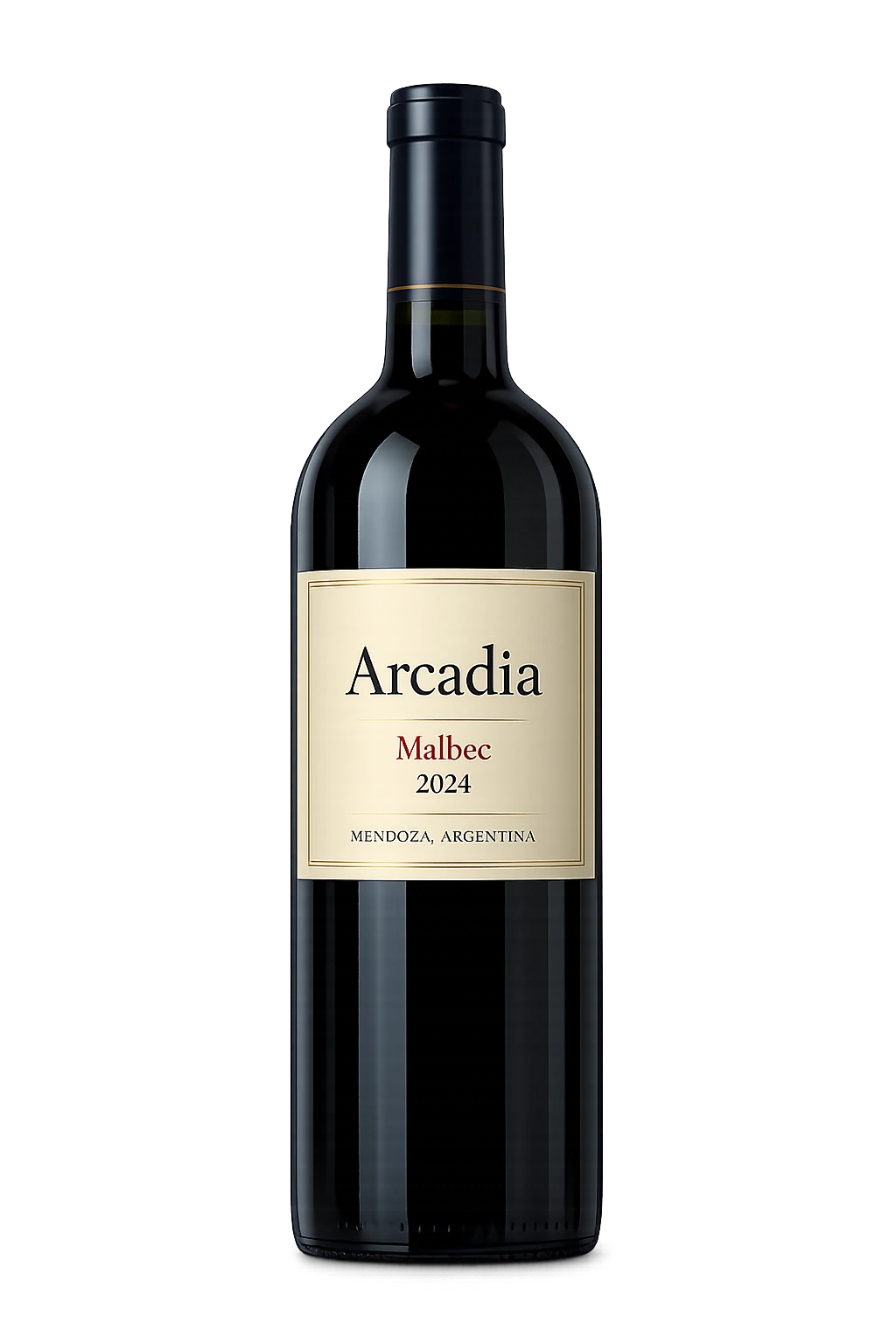 Garrafa do vinho Arcadia Malbec 2024