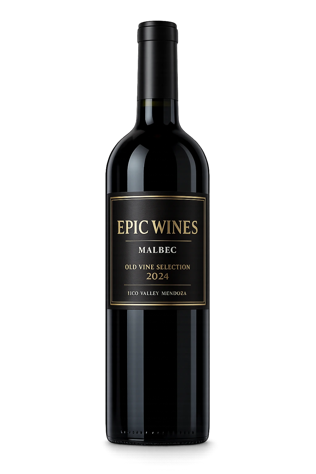 Garrafa do vinho Epic Wines Malbec Old Vine Selection 2024
