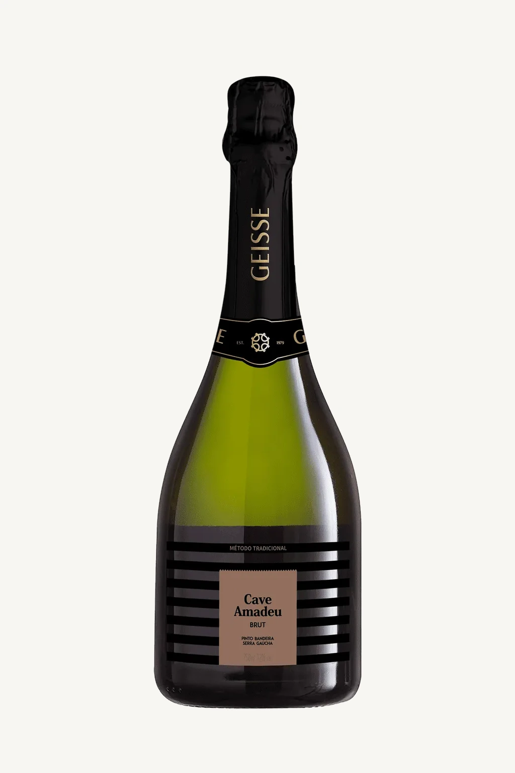 Garrafa do espumante Cave Amadeu Brut