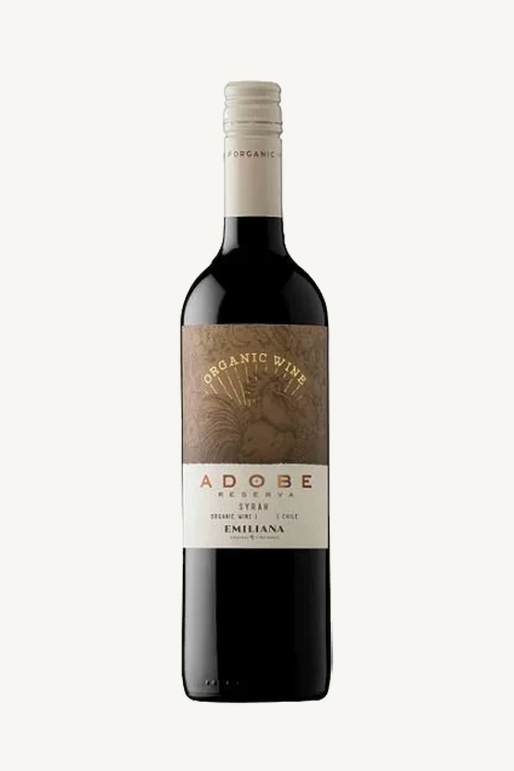 Garrafa do vinho Emiliana Adobe Reserva Syrah