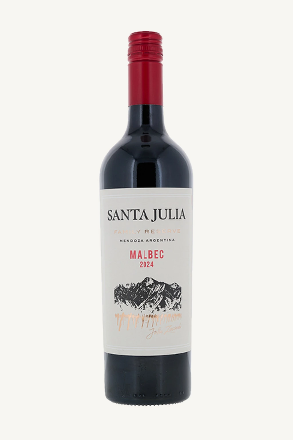 Garrafa do vinho Santa Julia Family Reserve Malbec 2024