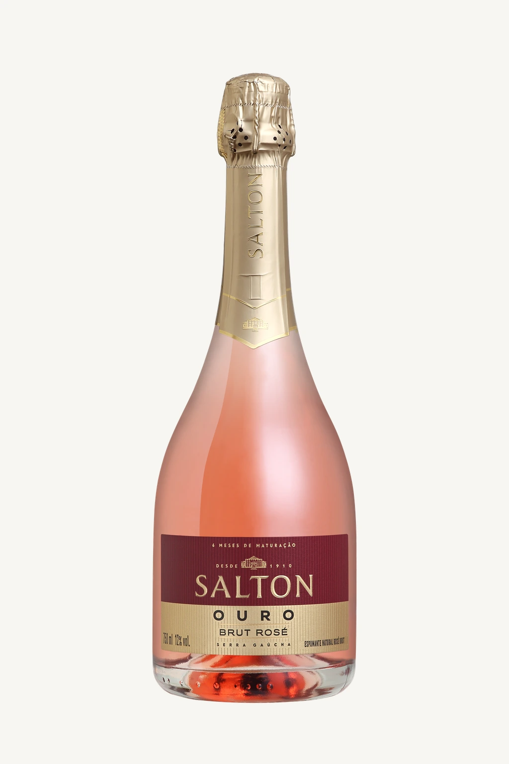 Garrafa do espumante Salton Ouro Brut Rosé