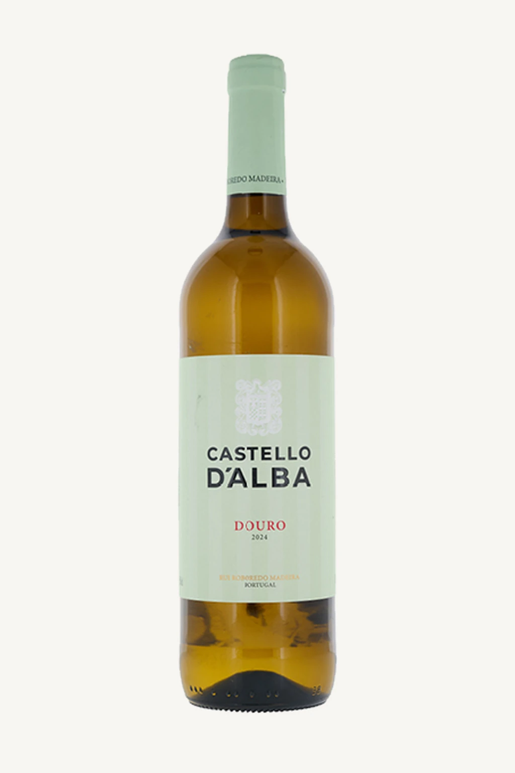 Garrafa do vinho Rui Roboredo Madeira Castello d’Alba Branco 2024