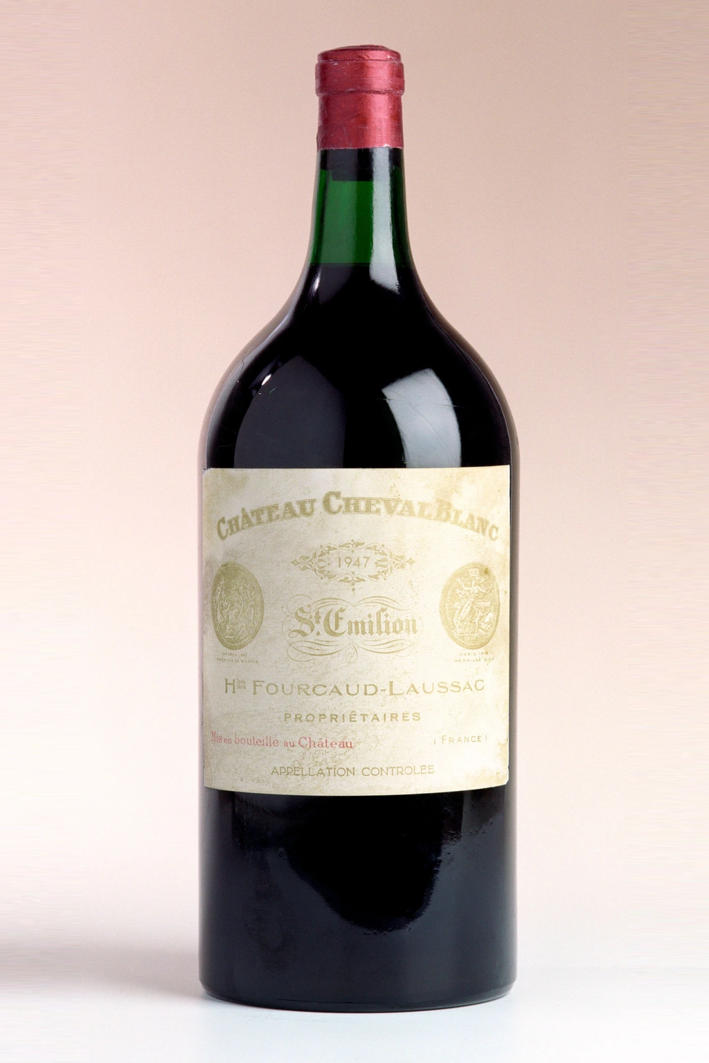 Garrafa do vinho Château Cheval Blanc 1947, Imperial
