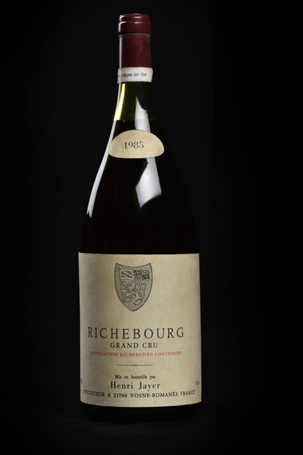 Garrafa do vinho Henri Jayer Richebourg 1985, Magnum