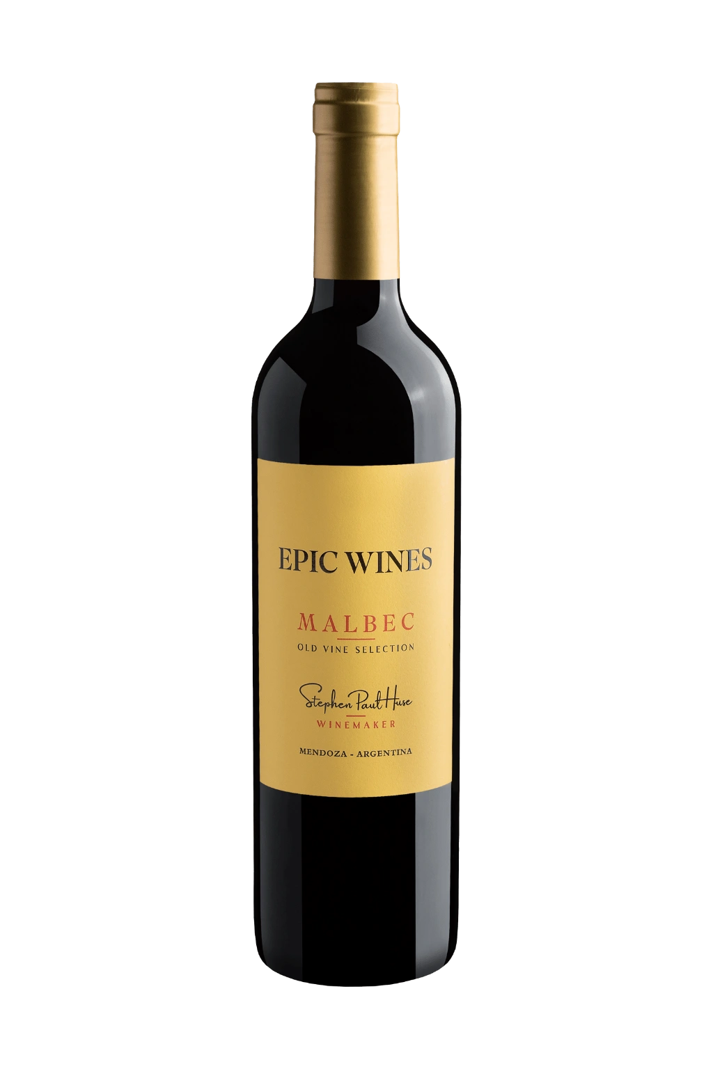 Garrafa do vinho Epic Wines Malbec Old Vine Selection