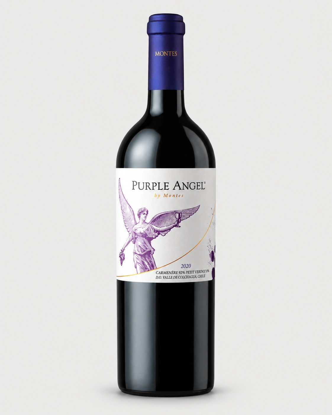 Garrafa do vinho Montes Purple Angel
