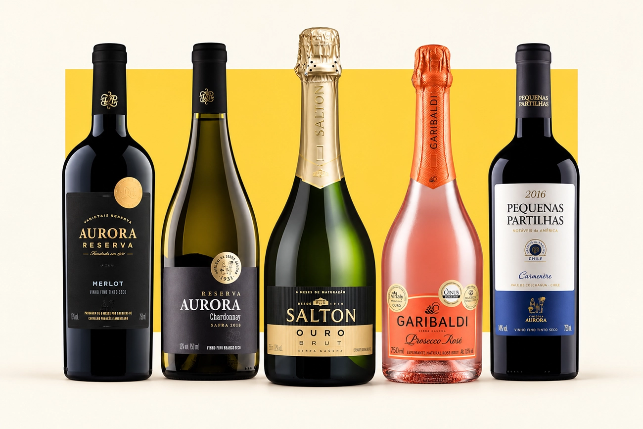 Cinco vinhos