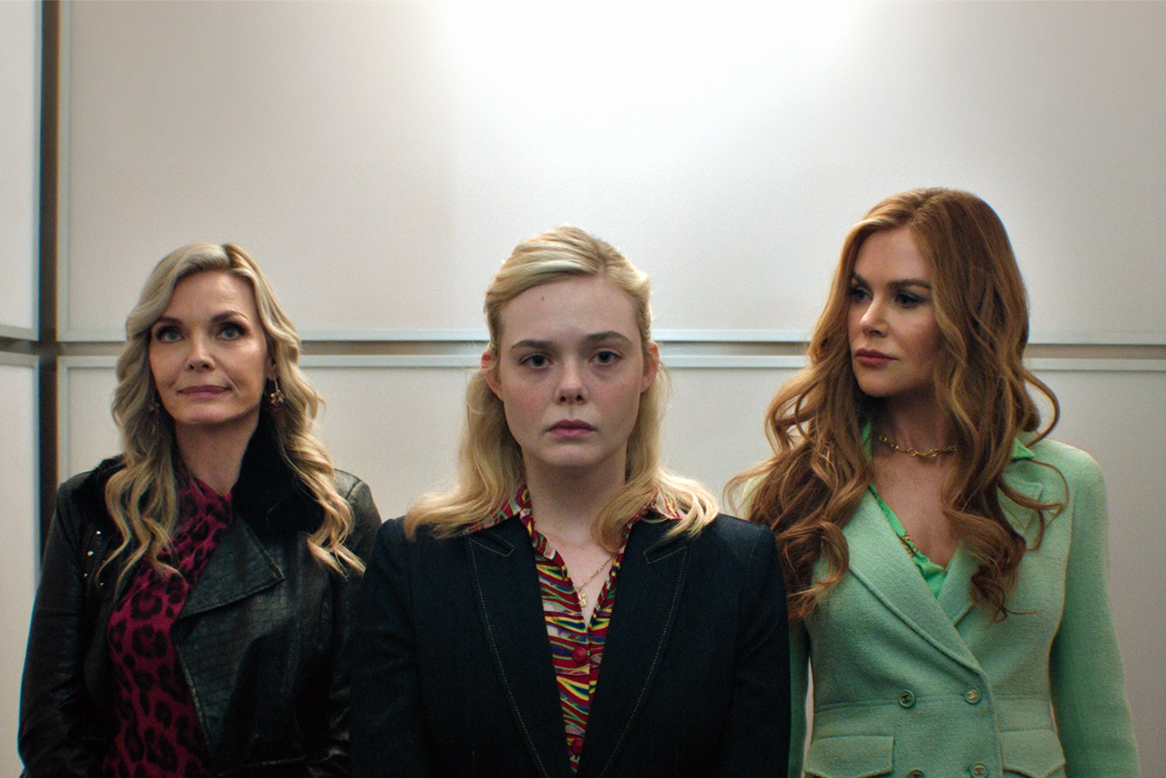 Michelle Pfeiffer, Elle Fanning e Nicole Kidman em Margô Está em Apuros