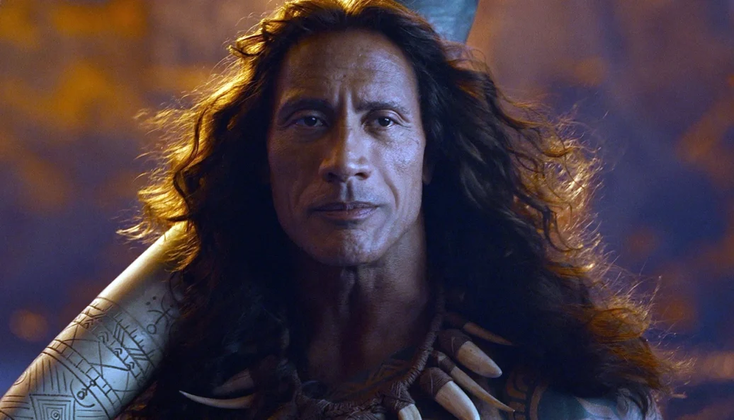 Dwayne Johnson como Maui na versão de Moana com atores, de 2026.