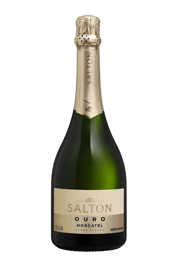 Garrafa do espumante Salton Ouro Moscatel, 750 ml.